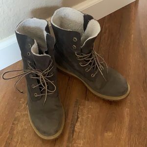 Timberland WaterProof teddy fleece fold down